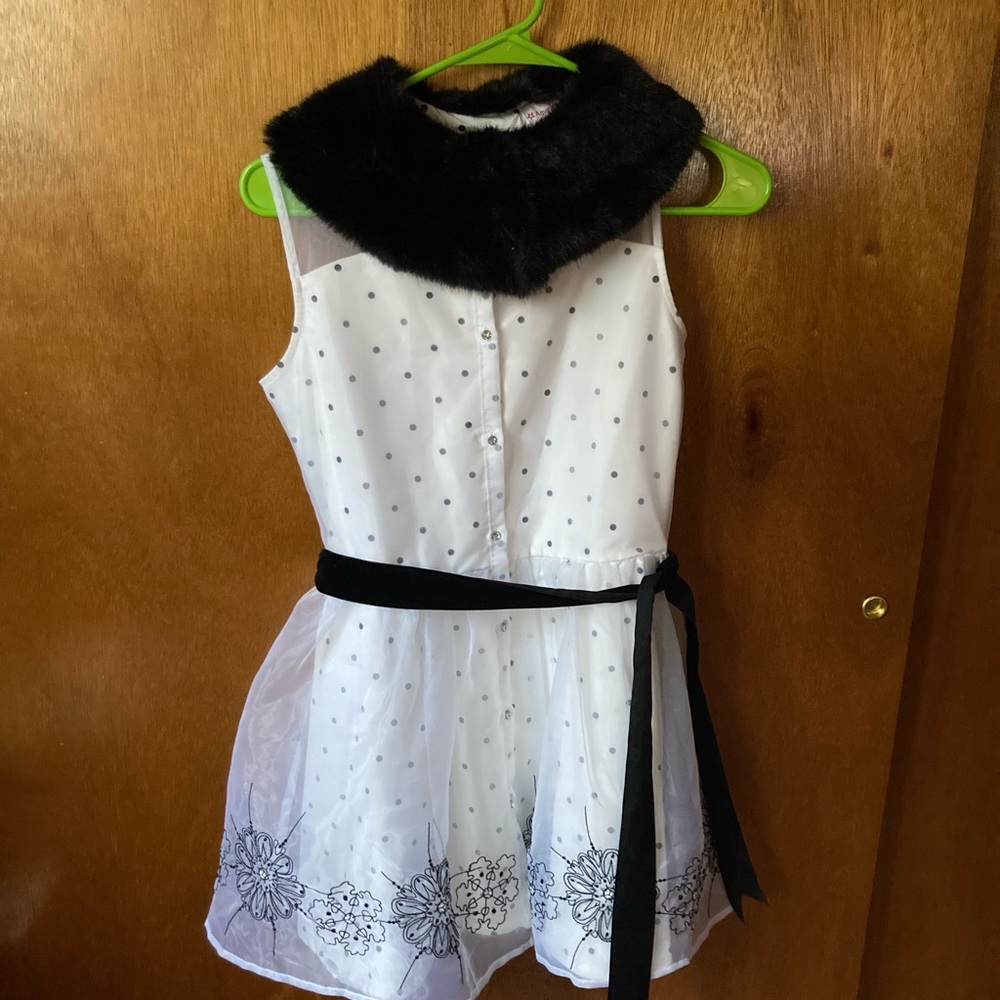 Black and white American Girl brand dress